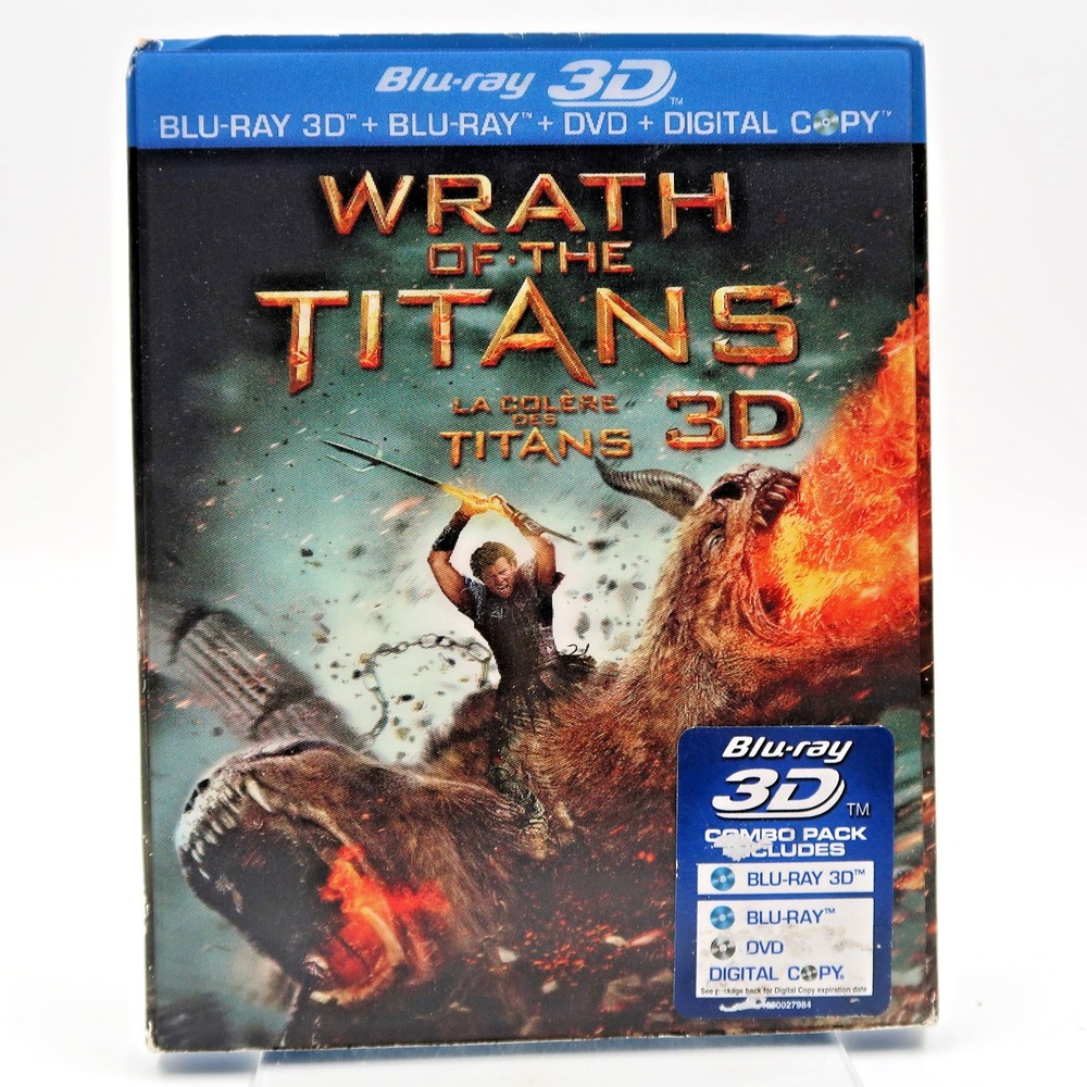 Wrath Of The Titans Blu Ray 3D DVD Sam Worthington Liam Neeson Ralph Fiennes